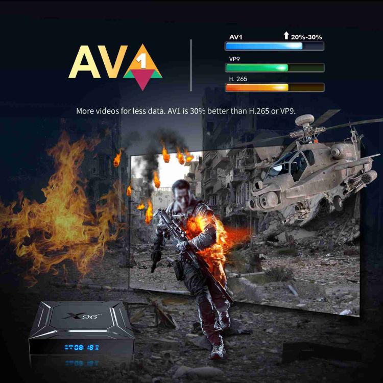 X96 M200 YB951 Android 14.0 Smart TV Box, 2GB+16GB, Amlogic S905X5M Quad-core ARM Cortex A55(AU Plug) - Amlogic S905 by buy2fix | Online Shopping UK | buy2fix