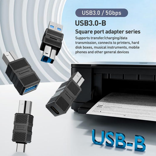 USB-B 3.0 Printer / Mobile Hard Drive / Computer Adapter, Model:USB-B Male to Type-C Female - Power Adapter by buy2fix | Online Shopping UK | buy2fix