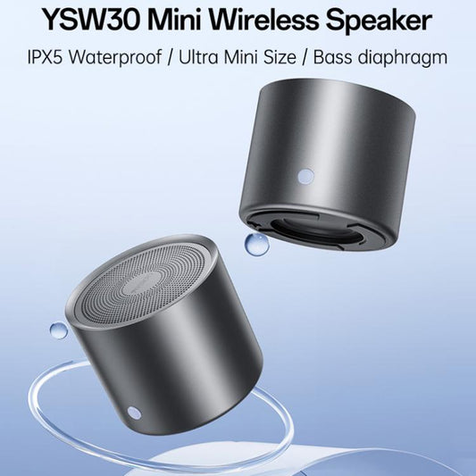 Yesido YSW30 3W IPX5 Waterproof Portable Zinc Alloy Bluetooth Speaker(Black) - Desktop Speaker by Yesido | Online Shopping UK | buy2fix
