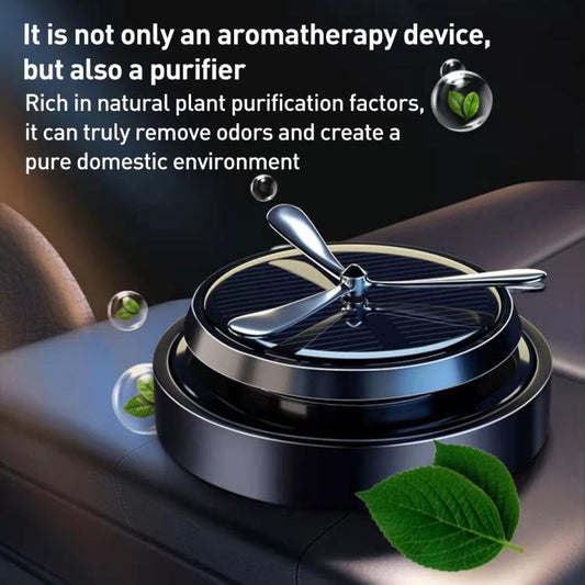 Car Solar Rotating Aromatherapy Base(Grey) - Air Freshener by buy2fix | Online Shopping UK | buy2fix