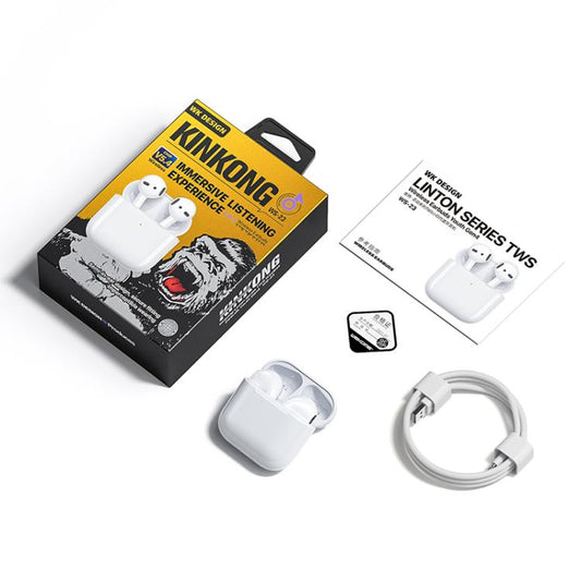 WK WS-23 Liton Series TWS Wireless Earbuds Youth Gen4(White) - TWS Earphone by WK | Online Shopping UK | buy2fix