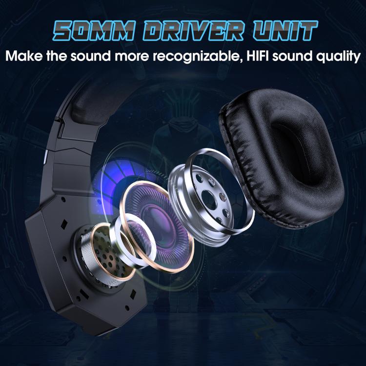 ONIKUMA GT806 Tri-mode Bluetooth 2.4G Wired E-sports Game Headset(Black) - Multimedia Headset by ONIKUMA | Online Shopping UK | buy2fix