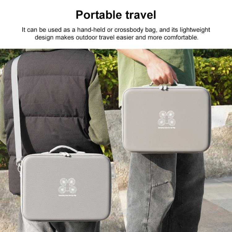 For DJI Flip BRDRC Drone Portable Case Single Shoulder Messenger Bag Handbag(Grey) - Backpacks & Bags by BRDRC | Online Shopping UK | buy2fix