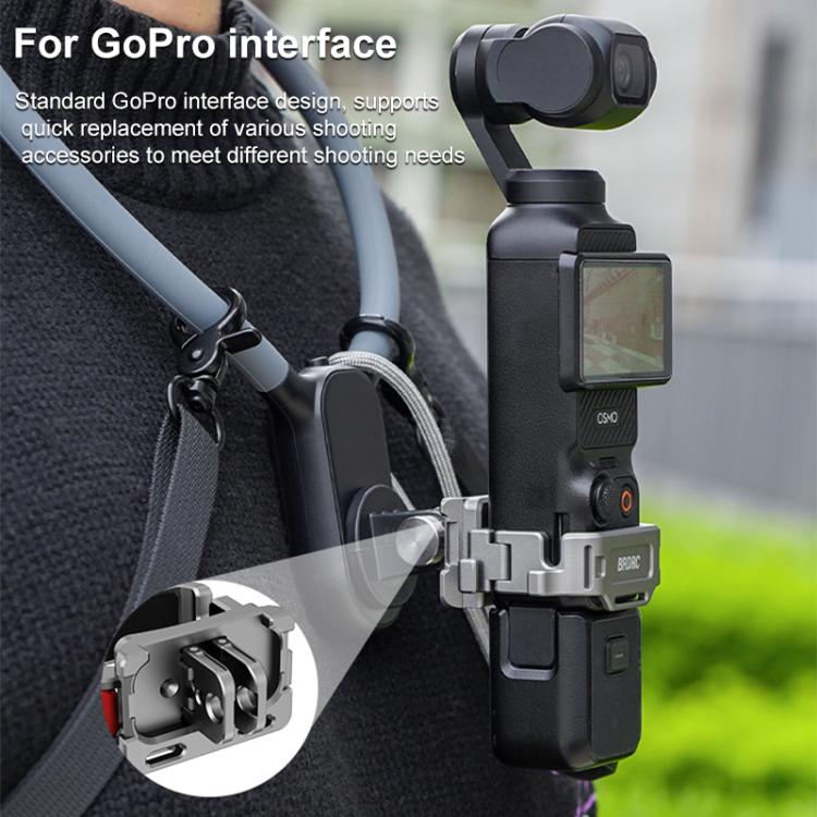 For DJI Osmo Pocket 3 BRDRC Quick Assembly Multi-function Cold Shoe Extension Mount(Dark Grey) - Mount & Holder by BRDRC | Online Shopping UK | buy2fix