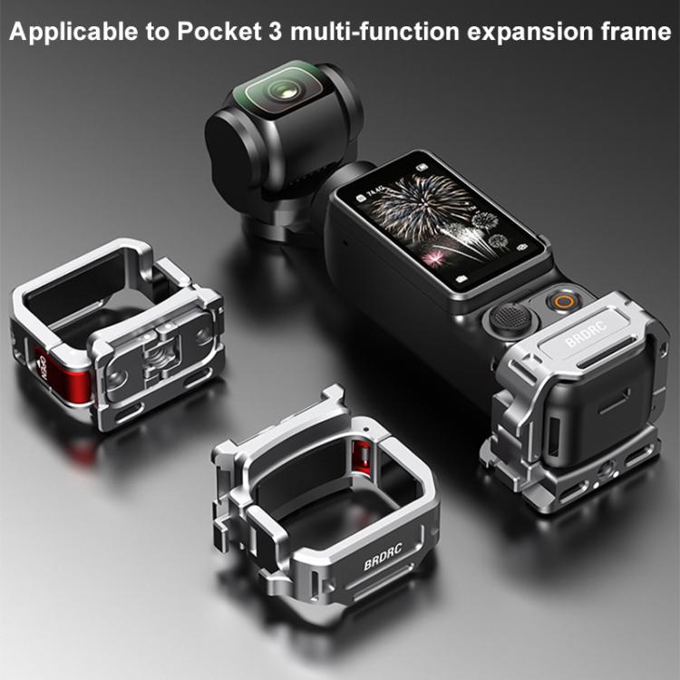 For DJI Osmo Pocket 3 BRDRC Quick Assembly Multi-function Cold Shoe Extension Mount(Dark Grey) - Mount & Holder by BRDRC | Online Shopping UK | buy2fix