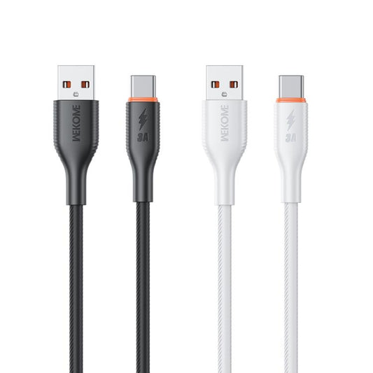WK WDC-91a 66W USB to Type-C Silicone Data Cable, Length: 1m(Black) - USB-C & Type-C Cable by WK | Online Shopping UK | buy2fix
