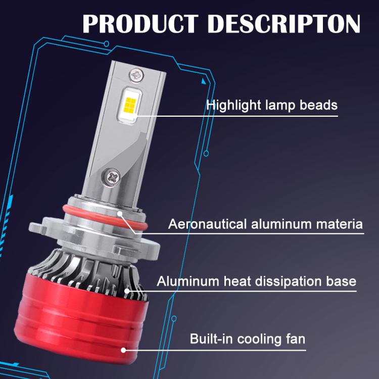 H4 2pcs 25W 2500lm 6000K Car LED Headlight Bulb - LED Headlamps by buy2fix | Online Shopping UK | buy2fix