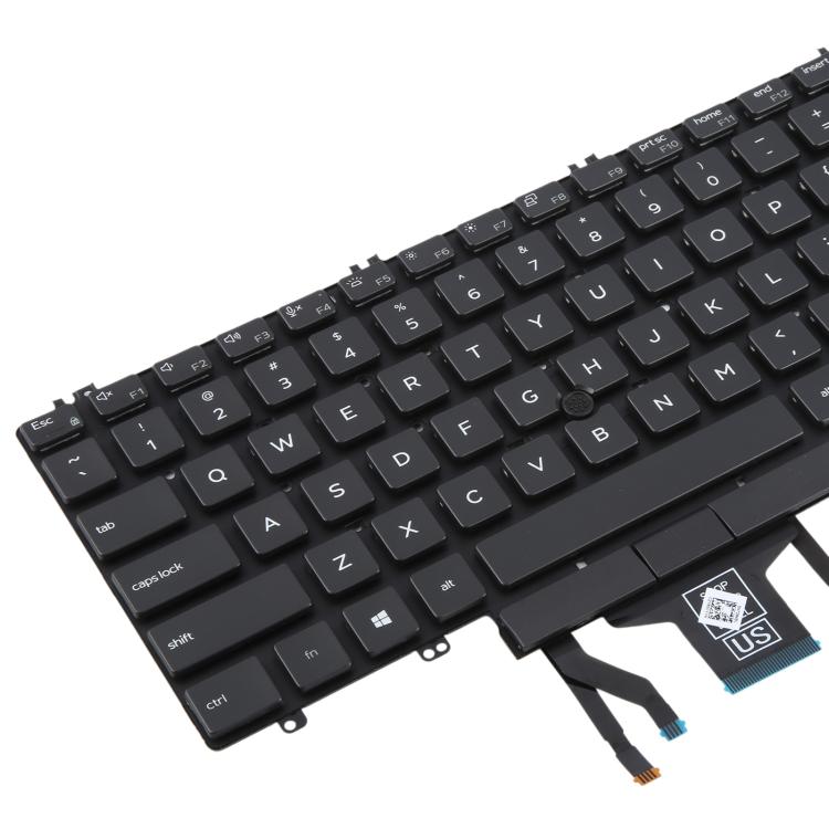 US Version Backlit Laptop Keyboard with Pointing for Dell Latitude 5500 5501 5511 5510 3500 3501 0MMH7V(Black) - Replacement Keyboards by buy2fix | Online Shopping UK | buy2fix