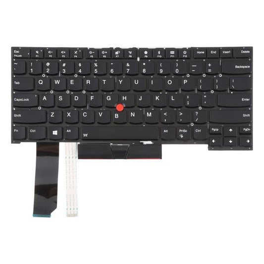 US Version Backlit Laptop Keyboard with Pointing for Lenovo Thinkpad E480 E485 E490 E495 E490S L380 L480 L390 L490 R480 R490 T480S T490 T495 01YP360(Black) - Replacement Keyboards by buy2fix | Online Shopping UK | buy2fix