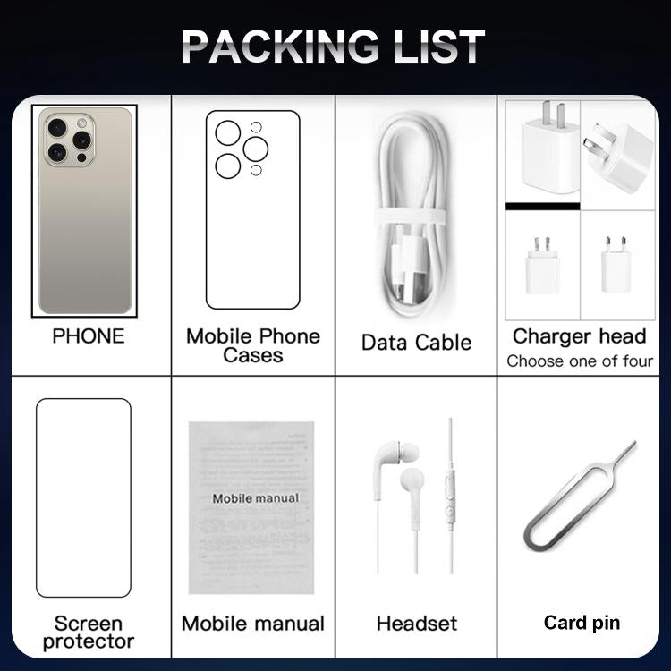 I16 Pro Max / VD1, 3GB+32GB, 6.8 inch Android 10 MTK6753 Octa Core, Network: 4G, Dual SIM, Plug:EU Plug(Purple) - by buy2fix | Online Shopping UK | buy2fix