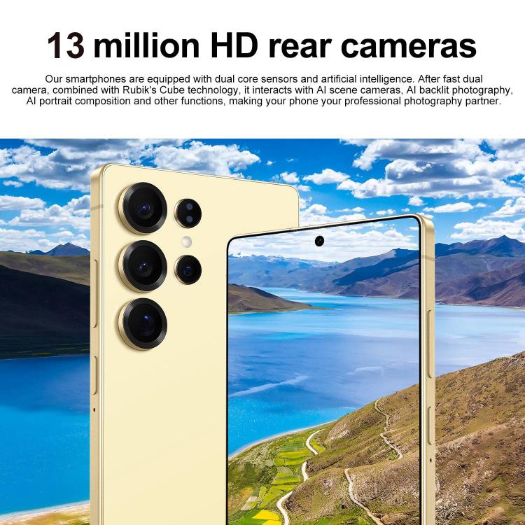 S25 Ultra / S11, 4GB+64GB, 6.75 inch Android 12 MTK6762 Octa Core, Network: 4G, Dual SIM, Plug:US Plug(Gold) - by buy2fix | Online Shopping UK | buy2fix