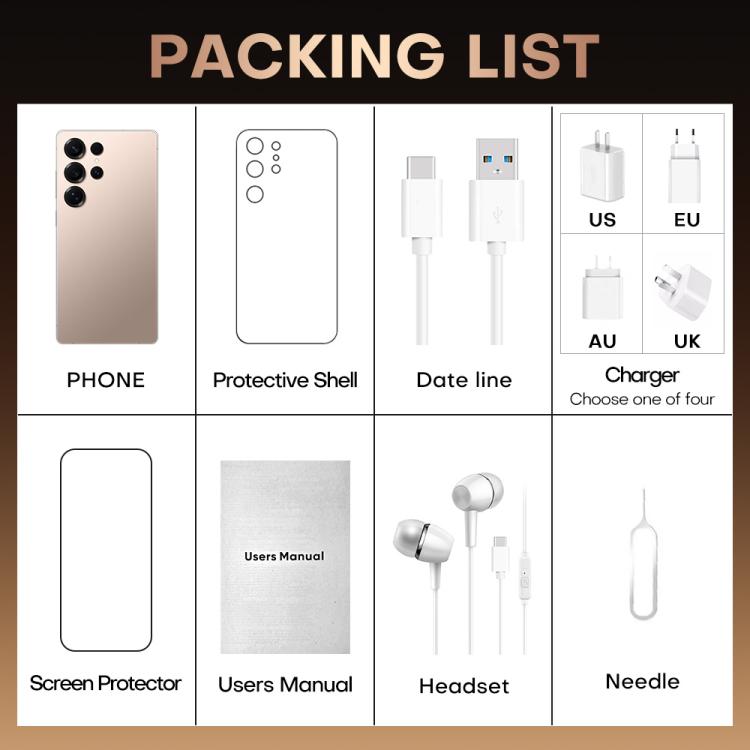 S25 Ultra / B9, 2GB+16GB, 6.75 inch Android 8.1 MTK6739 Quad Core, Network: 4G, Dual SIM, Plug:AU Plug(Titanium Silver Blue) - by buy2fix | Online Shopping UK | buy2fix