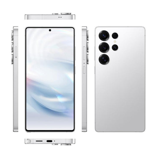 S25 Ultra / Q25, 4GB+64GB, 6.75 inch Android 12 MTK6762 Octa Core, Network: 4G, Dual SIM, with Stylus Pen, Plug:EU Plug(Titanium White Sliver) - by buy2fix | Online Shopping UK | buy2fix