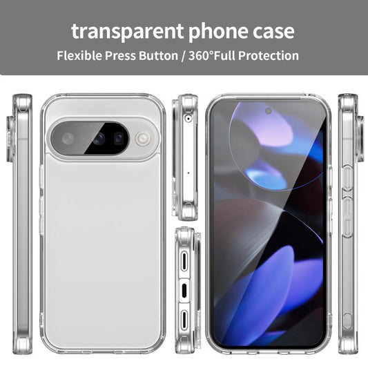 For Google Pixel 10 PC Hybrid TPU Airbag Shockproof Phone Case(Transparent) - Google Cases by buy2fix | Online Shopping UK | buy2fix