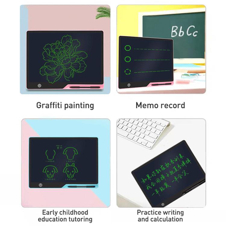 16 inch Rechargeable Children Drawing Board LCD Writing Tablet, Style:Black / Color Writing - by buy2fix | Online Shopping UK | buy2fix