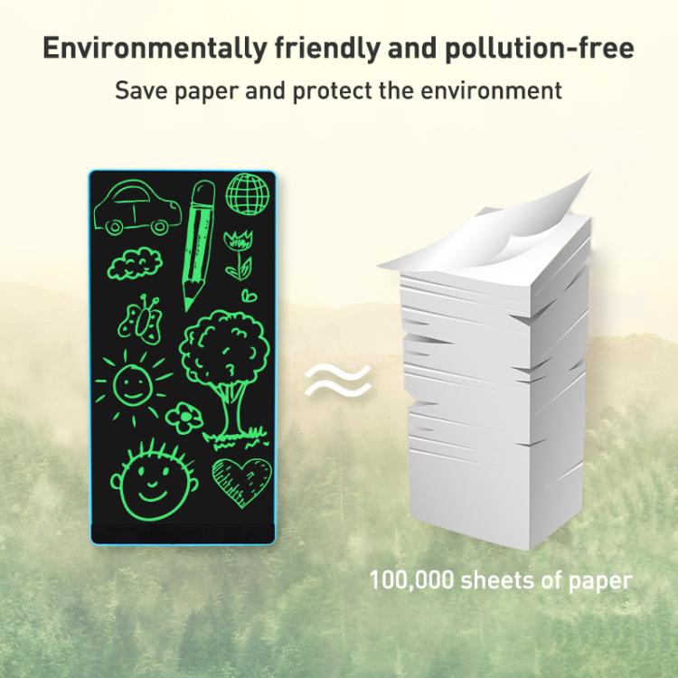 Simple Full Screen LCD Drawing Board Writing Tablet, 6.5+6.0 inch Black / Green Thin Writing - by buy2fix | Online Shopping UK | buy2fix