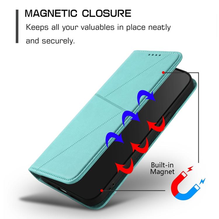 For Google Pixel 10 Pro XL Strong Magnetic Frosted Flip Leather Phone Case(Light Blue) - Google Cases by buy2fix | Online Shopping UK | buy2fix
