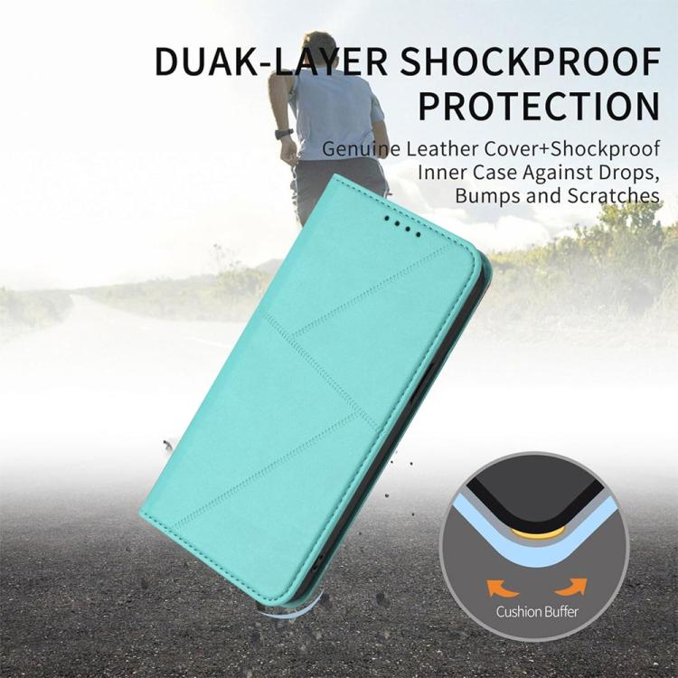 For Google Pixel 10 Pro XL Strong Magnetic Frosted Flip Leather Phone Case(Light Blue) - Google Cases by buy2fix | Online Shopping UK | buy2fix