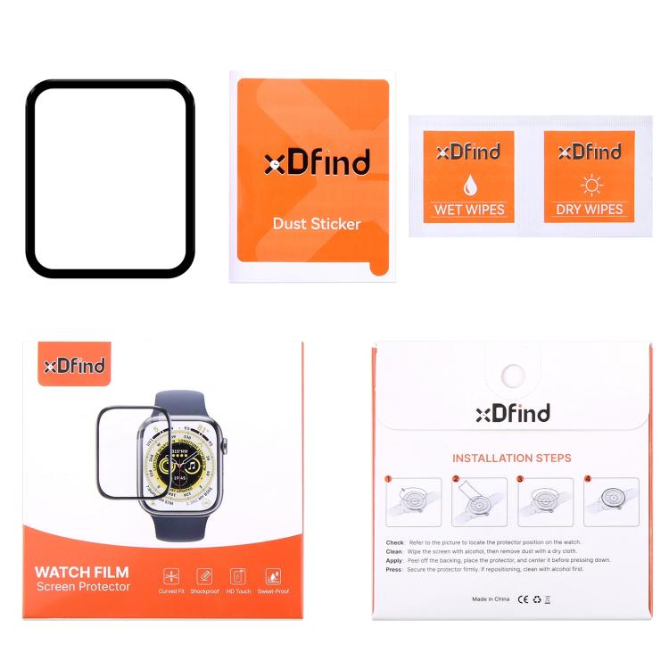 For Apple Watch Series 3&2&1 42mm 2pcs xDfind Curved 3D Composite Material Soft Film Screen Protector - Screen Protector by xDfind | Online Shopping UK | buy2fix
