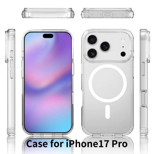 For iPhone 17 Pro Scratchproof PC Hybrid TPU Magsafe Phone Case(Transparent) - iPhone 17 Pro Cases by buy2fix | Online Shopping UK | buy2fix