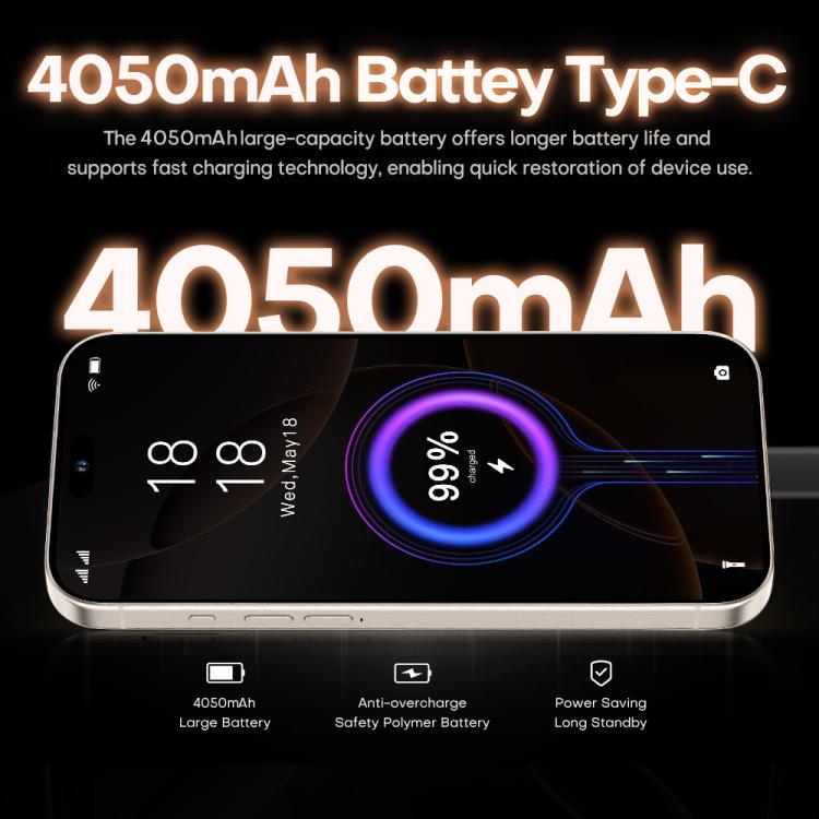 I16 Pro Max / PDQ6, 4GB+64GB, 6.58 inch Android 10 MTK6739 Quad Core, Network: 4G, Dual SIM, Plug:EU Plug(Gold) - by buy2fix | Online Shopping UK | buy2fix