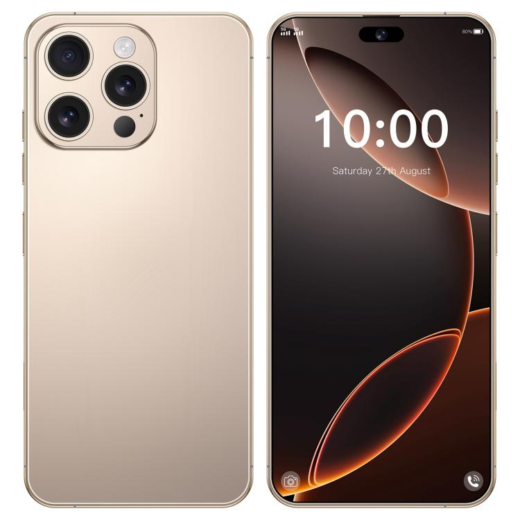 I16 Pro Max / RAi3, 3GB+64GB, 6.56 inch Android 10 MTK6739 Quad Core, Network: 4G, Dual SIM, Plug:US Plug(Gold) - by buy2fix | Online Shopping UK | buy2fix
