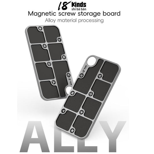 18 Kinds 7-Zone Alloy Magnetic Combination Screw Storage Pad - Magnetic Screws Mat by buy2fix | Online Shopping UK | buy2fix