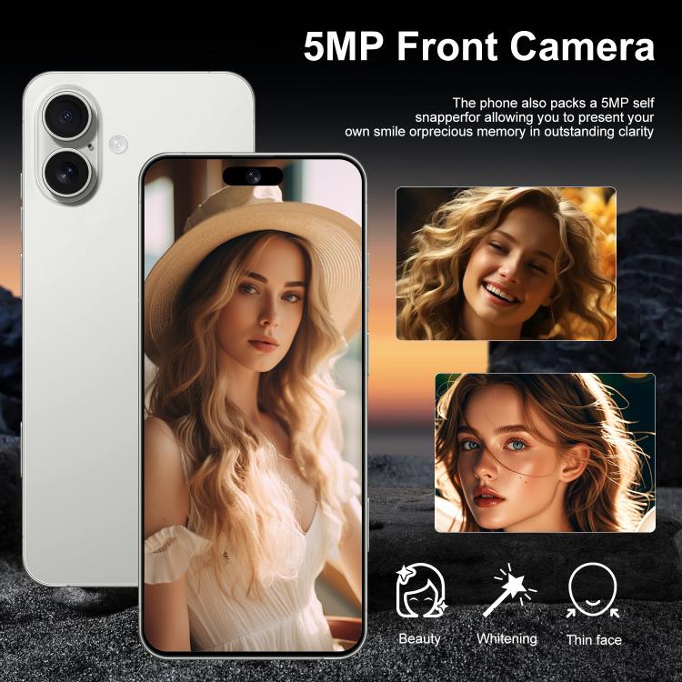 I16 Plus / RAi5, 3GB+64GB, 6.56 inch Android 10 MTK6739 Quad Core, Network: 4G, Dual SIM, Plug:AU Plug(White) - by buy2fix | Online Shopping UK | buy2fix