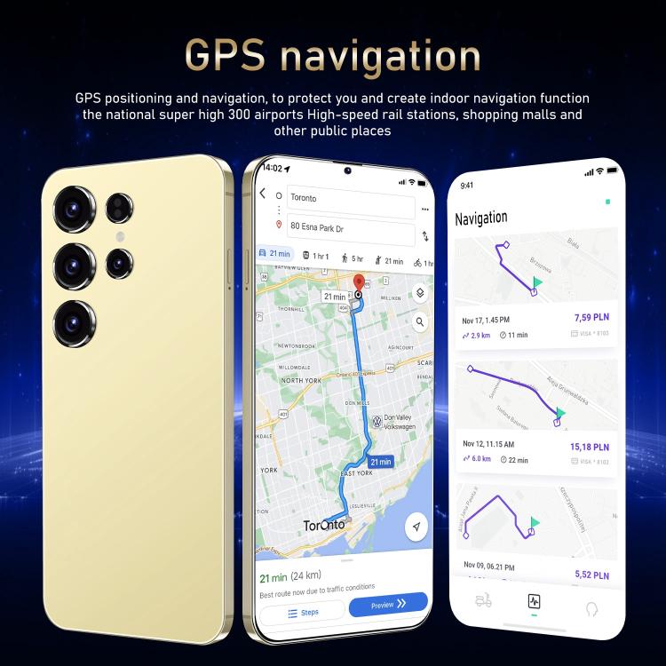 S24 Ultra / ZKU213, 2GB+16GB, 6.56 inch Android 8.1 MTK6580A Quad Core, Network: 3G, Dual SIM, Plug:UK Plug(Yellow) - by buy2fix | Online Shopping UK | buy2fix