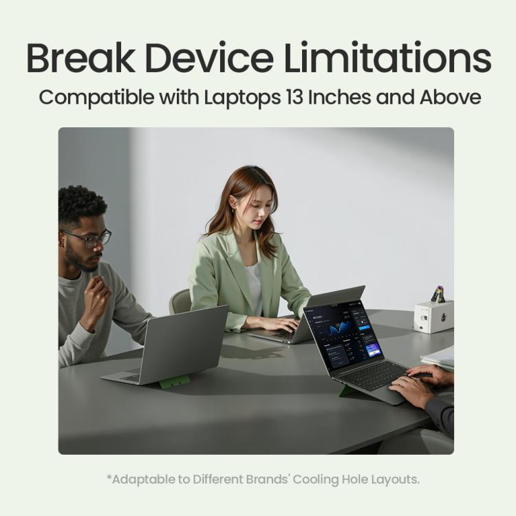 NILLKIN DualWing Adhesive Laptop Stand(Grey) - Laptop Stand by NILLKIN | Online Shopping UK | buy2fix