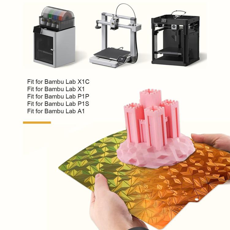 3D Printing Build Plate 257mm For Bambu Lab A1 Printer Platform, Style:PEI Coating + PEO Chameleon - Parts by buy2fix | Online Shopping UK | buy2fix