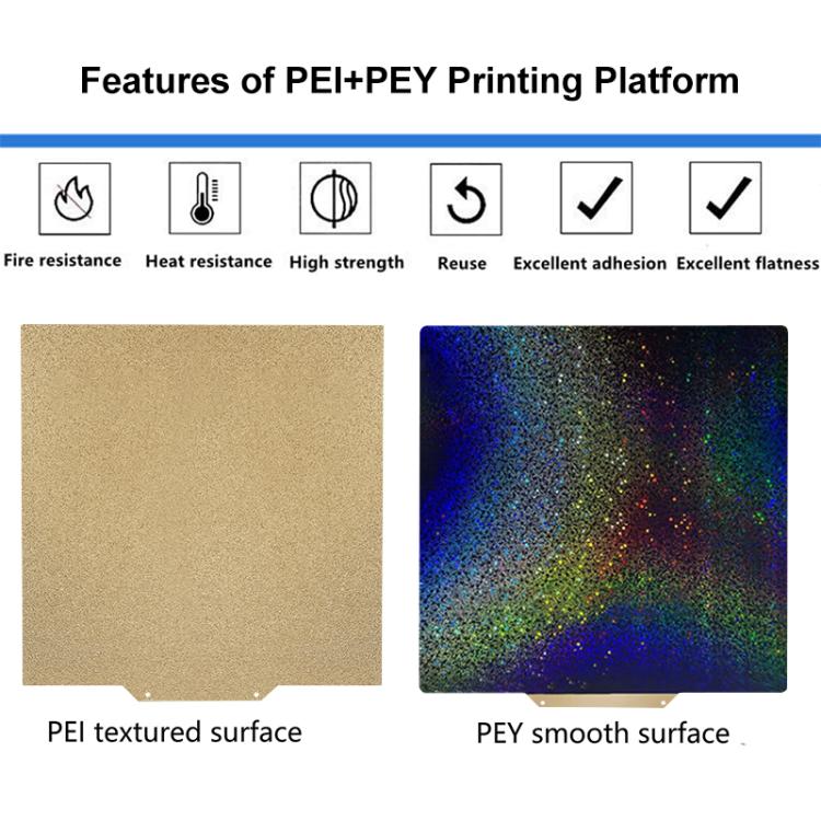 PEI Coating Smooth Starry PET Film Double-Sided 3D Printing Build Plate, Size:235x235mm - Parts by buy2fix | Online Shopping UK | buy2fix