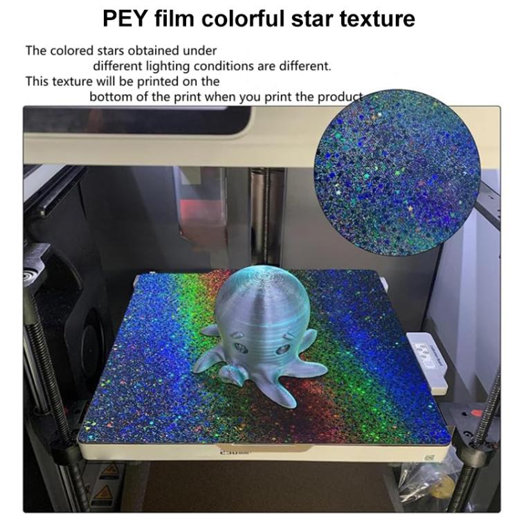 PEI Coating Smooth Starry PET Film Double-Sided 3D Printing Build Plate, Size:310x310mm - Parts by buy2fix | Online Shopping UK | buy2fix