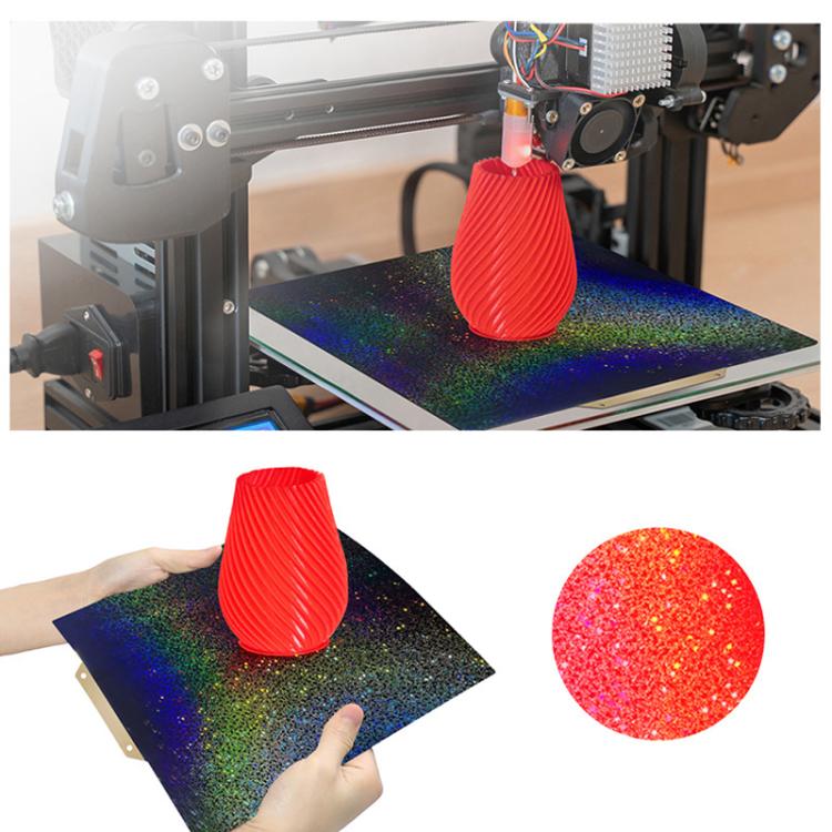 PEI Coating Smooth Starry PET Film Double-Sided 3D Printing Build Plate, Size:377x370mm - Parts by buy2fix | Online Shopping UK | buy2fix