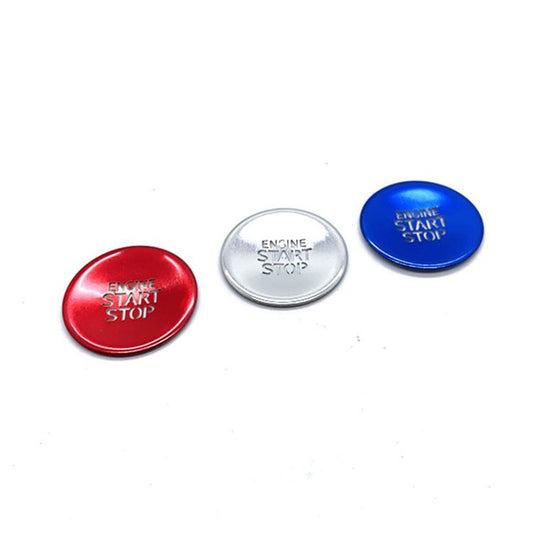 For Hyundai Tucson / Elantra 2021-2023 One-key Start Engine Key Ignition Switch Button Protective Cover(Blue) - Decoration Rings by buy2fix | Online Shopping UK | buy2fix