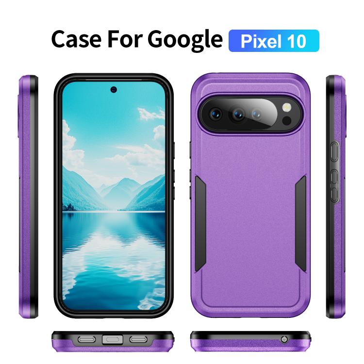 For Google Pixel 10 Pioneer Armor Heavy Duty PC + TPU Phone Case(Purple+Black) - Google Cases by buy2fix | Online Shopping UK | buy2fix