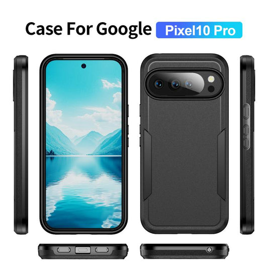 For Google Pixel 10 Pro Pioneer Armor Heavy Duty PC + TPU Phone Case(Black) - Google Cases by buy2fix | Online Shopping UK | buy2fix