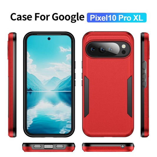 For Google Pixel 10 Pro XL Pioneer Armor Heavy Duty PC + TPU Phone Case(Red+Black) - Google Cases by buy2fix | Online Shopping UK | buy2fix