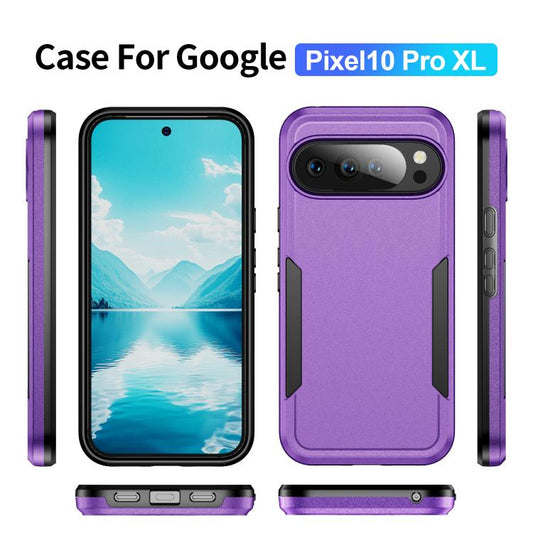 For Google Pixel 10 Pro XL Pioneer Armor Heavy Duty PC + TPU Phone Case(Purple+Black) - Google Cases by buy2fix | Online Shopping UK | buy2fix