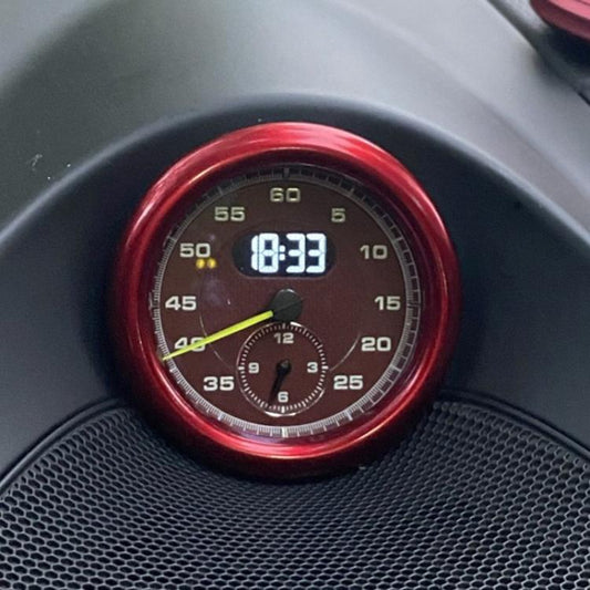 For Porsche Macan / Cayenne / Panamera 911 718 Car Compass Stopwatch Decorative Ring Cover(Blue) - Decoration Rings by buy2fix | Online Shopping UK | buy2fix