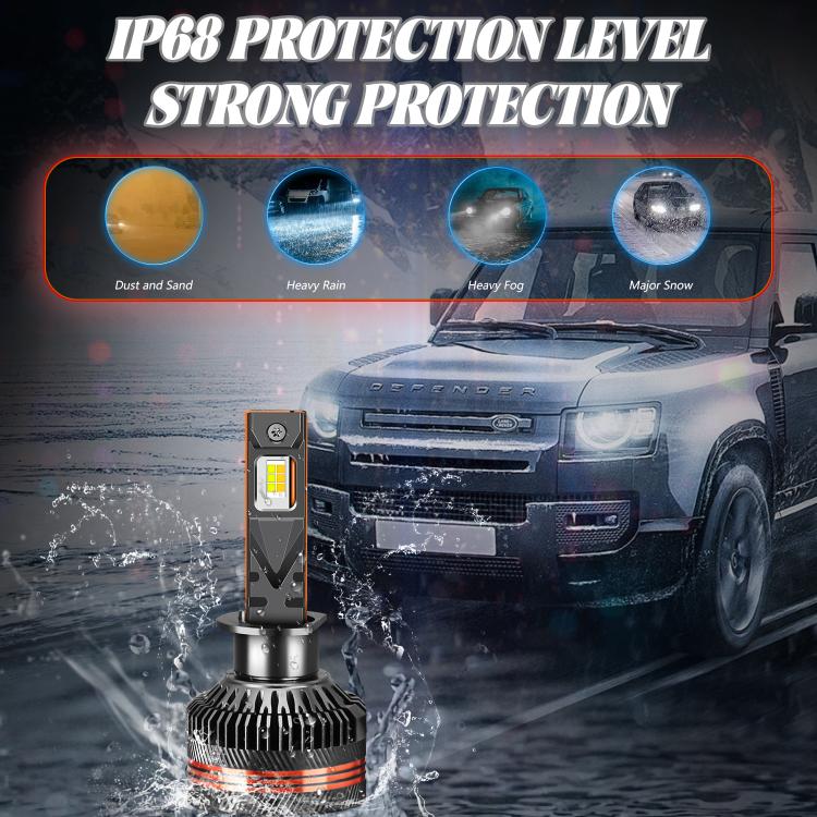 H1 2pcs/Pack 60W 8000LM 6000K Three Color Remote Control Car LED Headlight Bulb - LED Headlamps by buy2fix | Online Shopping UK | buy2fix