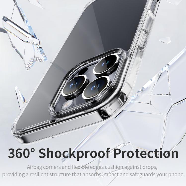 For iPhone 16 Plus ROCK Pure Series Clear PC Hybrid TPU Phone Case(Transparent) - iPhone 16 Plus Cases by ROCK | Online Shopping UK | buy2fix