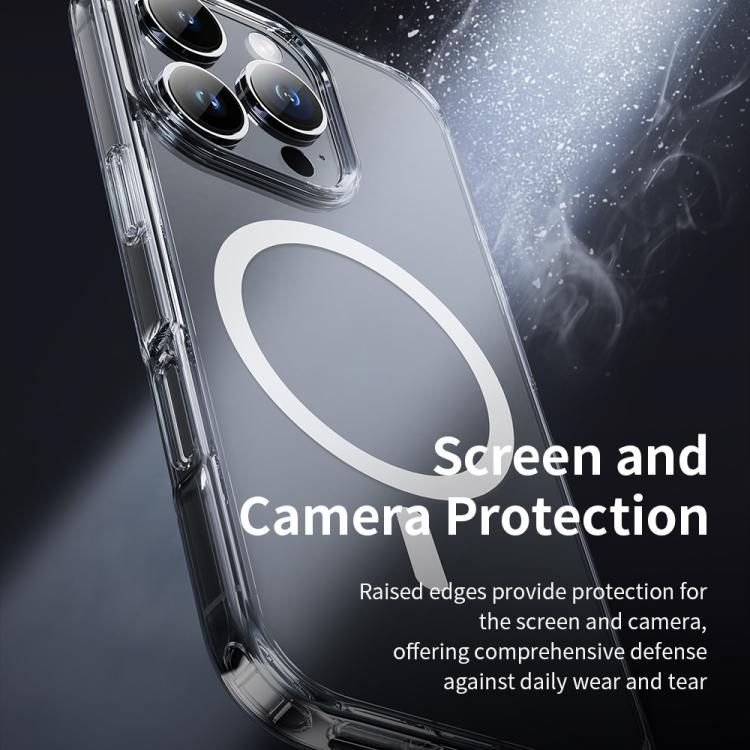 For iPhone 16 Plus ROCK JingDun Series Clear MagSafe PC Hybrid TPU Phone Case(Transparent) - iPhone 16 Plus Cases by ROCK | Online Shopping UK | buy2fix