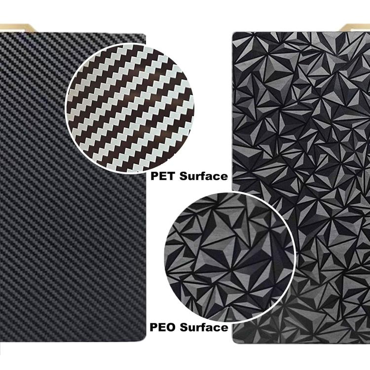 PET Carbon Fiber PEO Diamond Film Double-Sided 3D Printer Build Plate, Size:355x355mm - Parts by buy2fix | Online Shopping UK | buy2fix