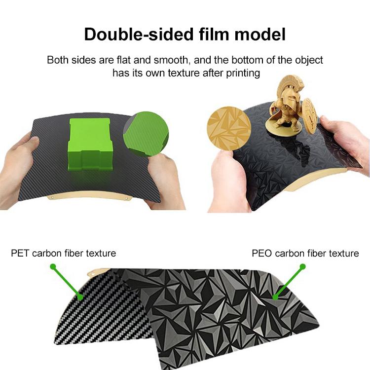 PET Carbon Fiber PEO Diamond Film Double-Sided 3D Printer Build Plate, Size:355x355mm - Parts by buy2fix | Online Shopping UK | buy2fix