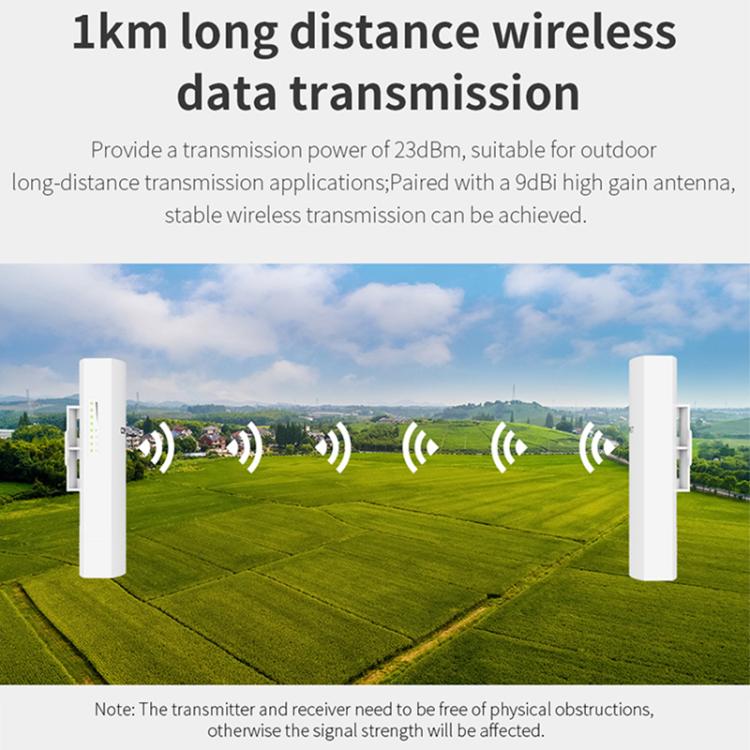 COMFAST CF-E112N V2 2.4GHz 300Mbps 9dBi Monitoring Bridge Set, Plug:US Plug - Wireless Routers by COMFAST | Online Shopping UK | buy2fix