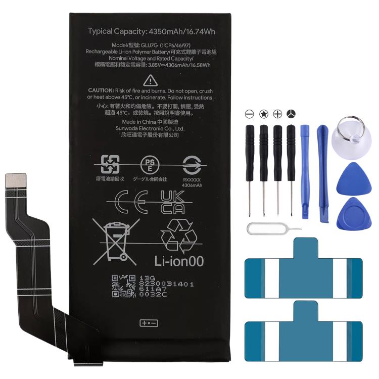 For Google Pixel 6A 4410mAh GLU7G Battery Replacement - For Google by buy2fix | Online Shopping UK | buy2fix