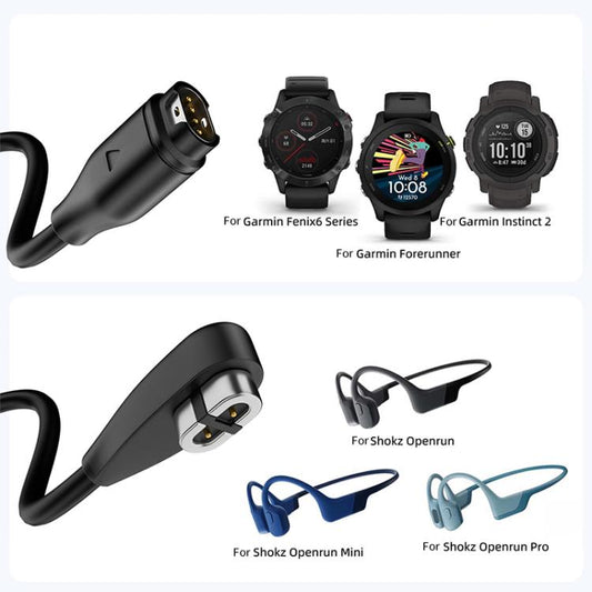 2 in 1 Earphone & Smart Watch Charging Adapter Cable for Shokz & Garmin, Interface:Type-C - Earphone Adapter by buy2fix | Online Shopping UK | buy2fix