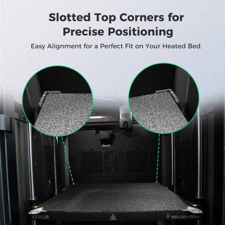 3D Printer Build Plate Spring Steel Sheet For Creality K2 Plus, Style:Black / Single-sided PEI Coating - Parts by buy2fix | Online Shopping UK | buy2fix