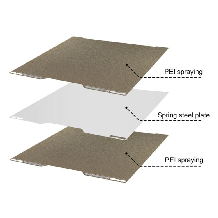 3D Printer Build Plate Spring Steel Sheet For Bambu Lab H2D, Style:Double-sided PEI Coating - Parts by buy2fix | Online Shopping UK | buy2fix